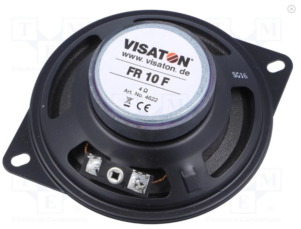 Full range højttaler - 20W 4ohm, Ø130x36mm