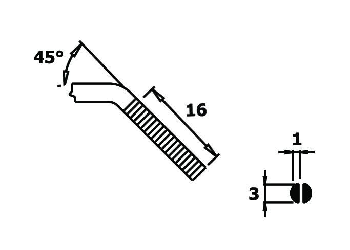 Prof. langkæbet bøjet spidstang (152mm)