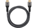 Ultra High Speed HDMI 2.1 Tekstilkabel - 2xHDMI han (0,5m)