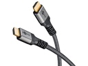 Ultra High Speed HDMI 2.1 Tekstilkabel - 2xHDMI han (0,5m)