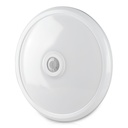 V-Tac 12W LED sensorlampe - Samsung LED chip, PIR sensor, IP20 indendørs, 230V, inkl. lyskilde - Erstatning for 60W - 5 års garanti