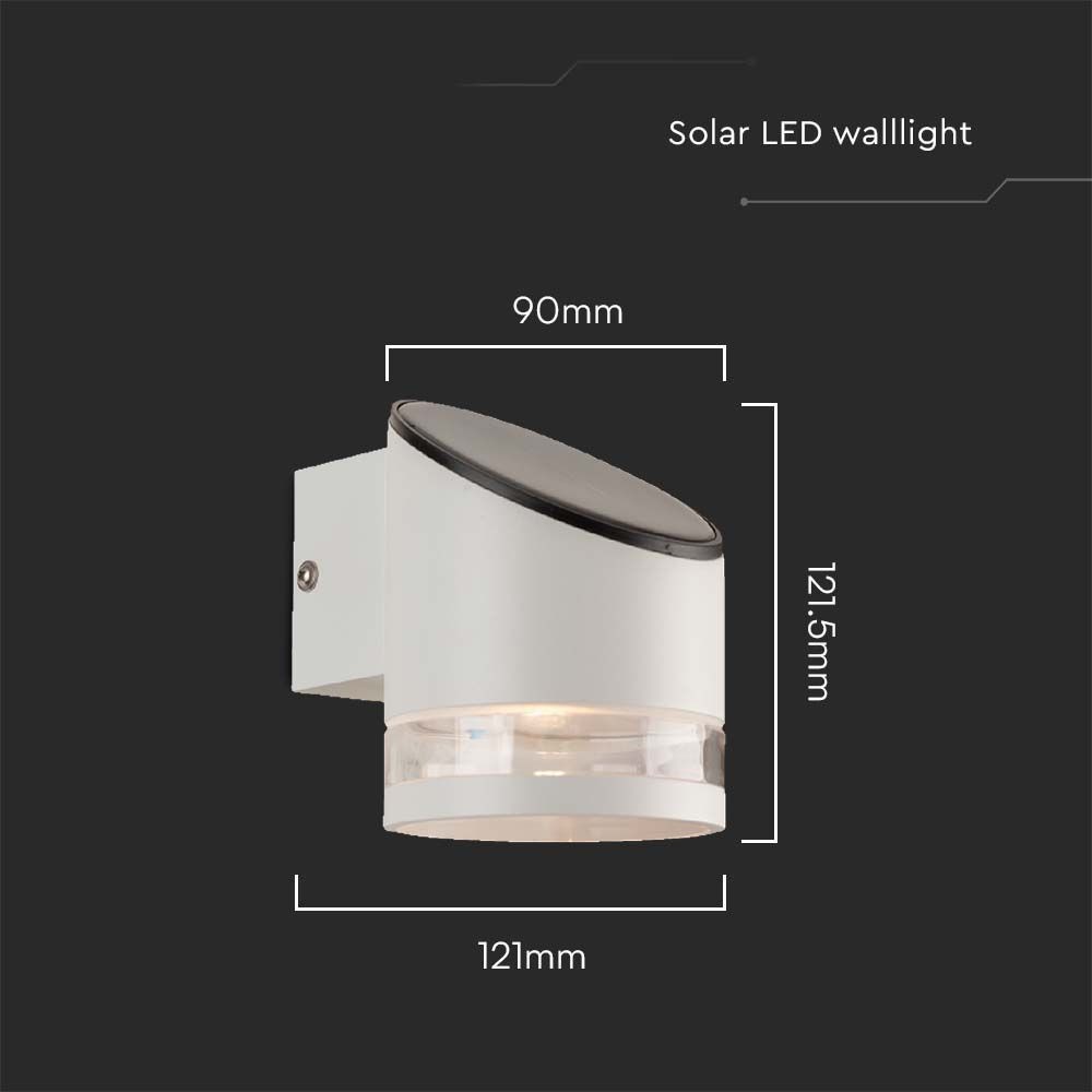 Solcell Væglampe LED 3000K Hvid Hus IP54 - Energieffektiv udendørslampe til din have eller terrasse