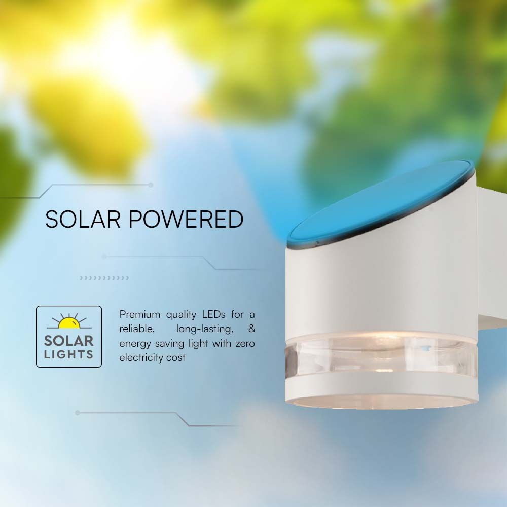 Solcell Væglampe LED 3000K Hvid Hus IP54 - Energieffektiv udendørslampe til din have eller terrasse
