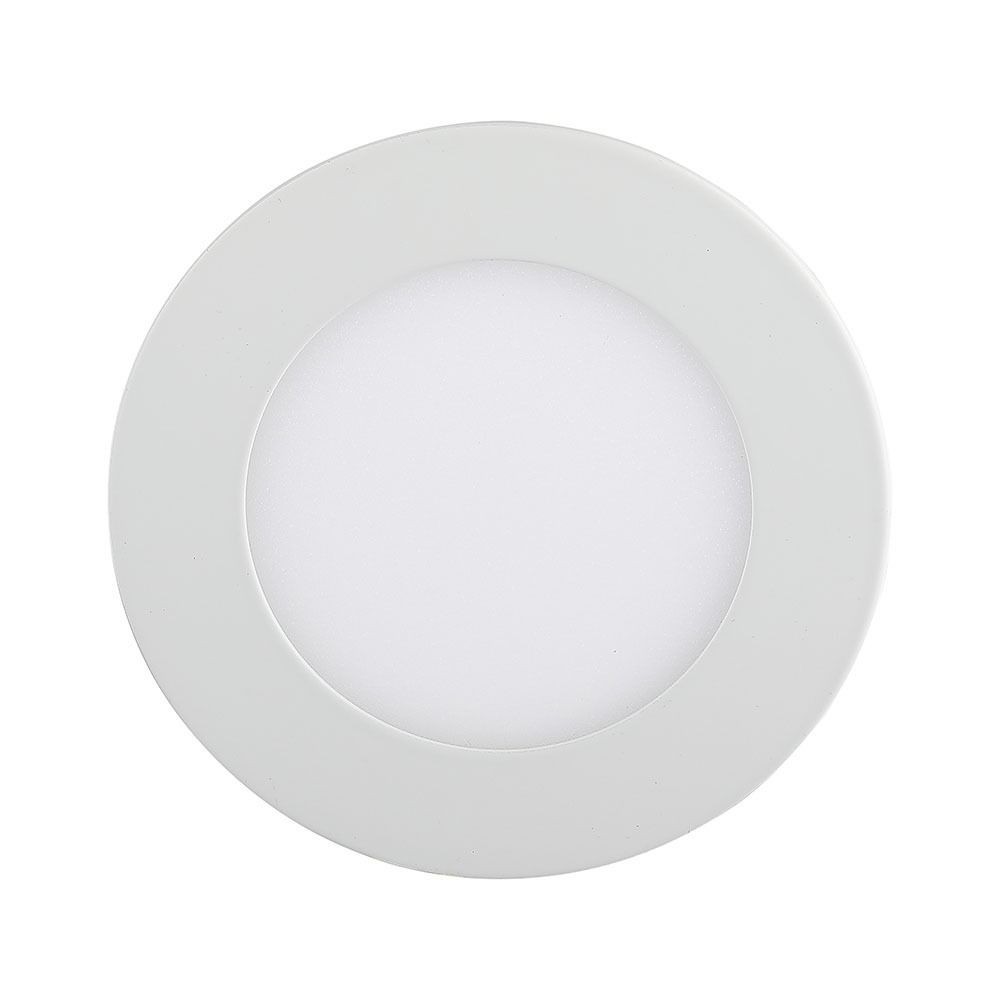 V-Tac 18W LED indbygningspanel - Ø21 cm hul, Ø22,5 cm mål, 230V, 1500lm, RA80, Flicker free