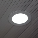 V-Tac 18W LED indbygningspanel - Ø21 cm hul, Ø22,5 cm mål, 230V, 1500lm, RA80, Flicker free