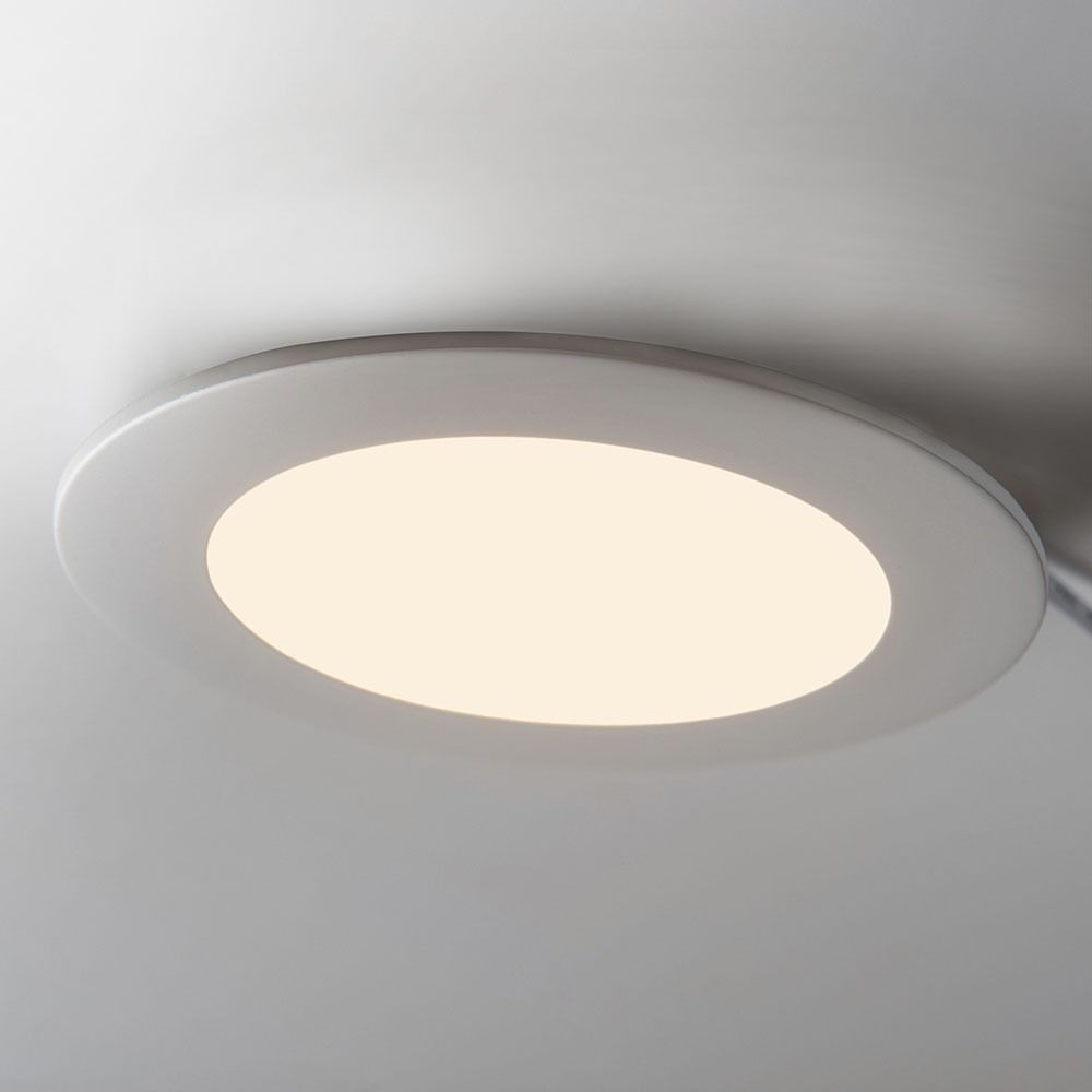 V-Tac 18W LED indbygningspanel - Ø21 cm hul, Ø22,5 cm mål, 230V, 1500lm, RA80, Flicker free