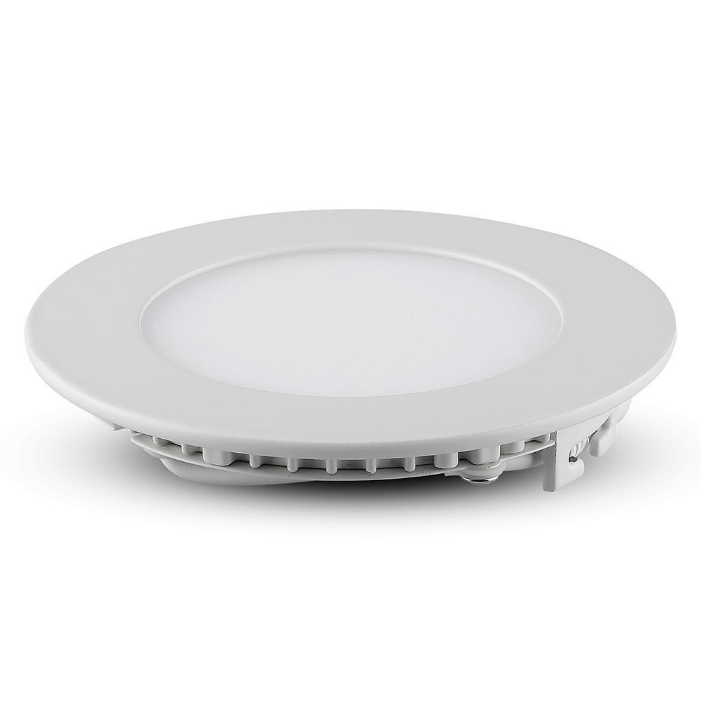 V-Tac 18W LED indbygningspanel - Ø21 cm hul, Ø22,5 cm mål, 230V, 1500lm, RA80, Flicker free