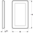 LK Fuga ramme CHOICE 68 2m - transparent