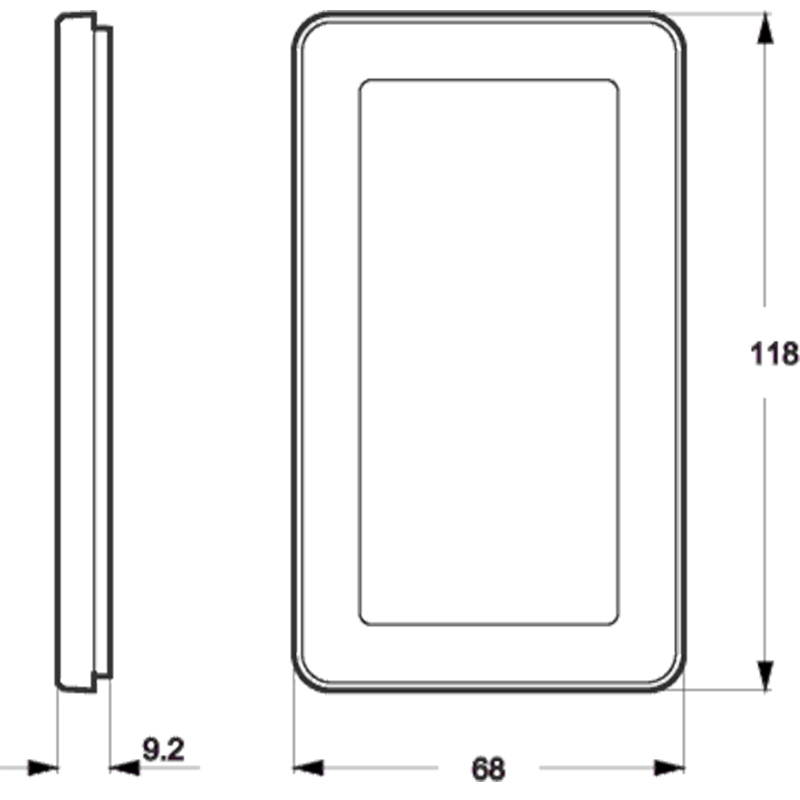 LK Fuga ramme CHOICE 68 2m - transparent