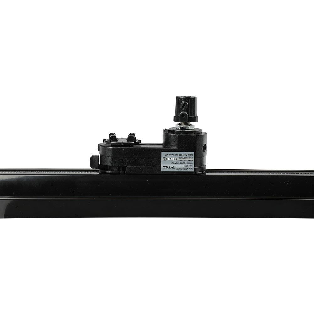 Sort lampeholder til Global skinner - Passer til V-Tac skinner, 3-faset