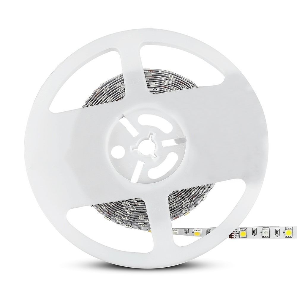 V-Tac 10,8W/m RGB+NW LED-strips - 5m, 60 LED pr. meter, 900lm/m
