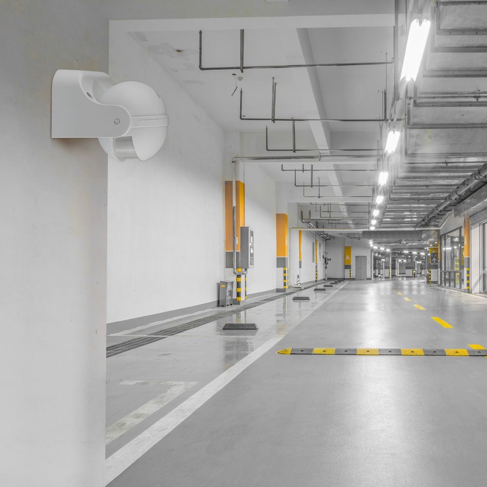 Hvid Infrarød Bevægelsessensor med Manuel Override og IP44 Rating - Maks. 300W LED