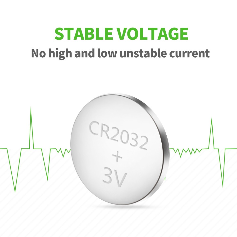 CR2032 3V-5B Knapcelle Batteri med 3 års producentgaranti