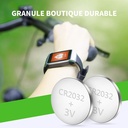 CR2032 3V-5B Knapcelle Batteri med 3 års producentgaranti
