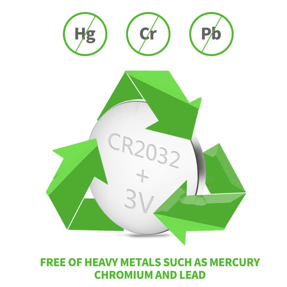 CR2032 3V-5B Knapcelle Batteri med 3 års producentgaranti