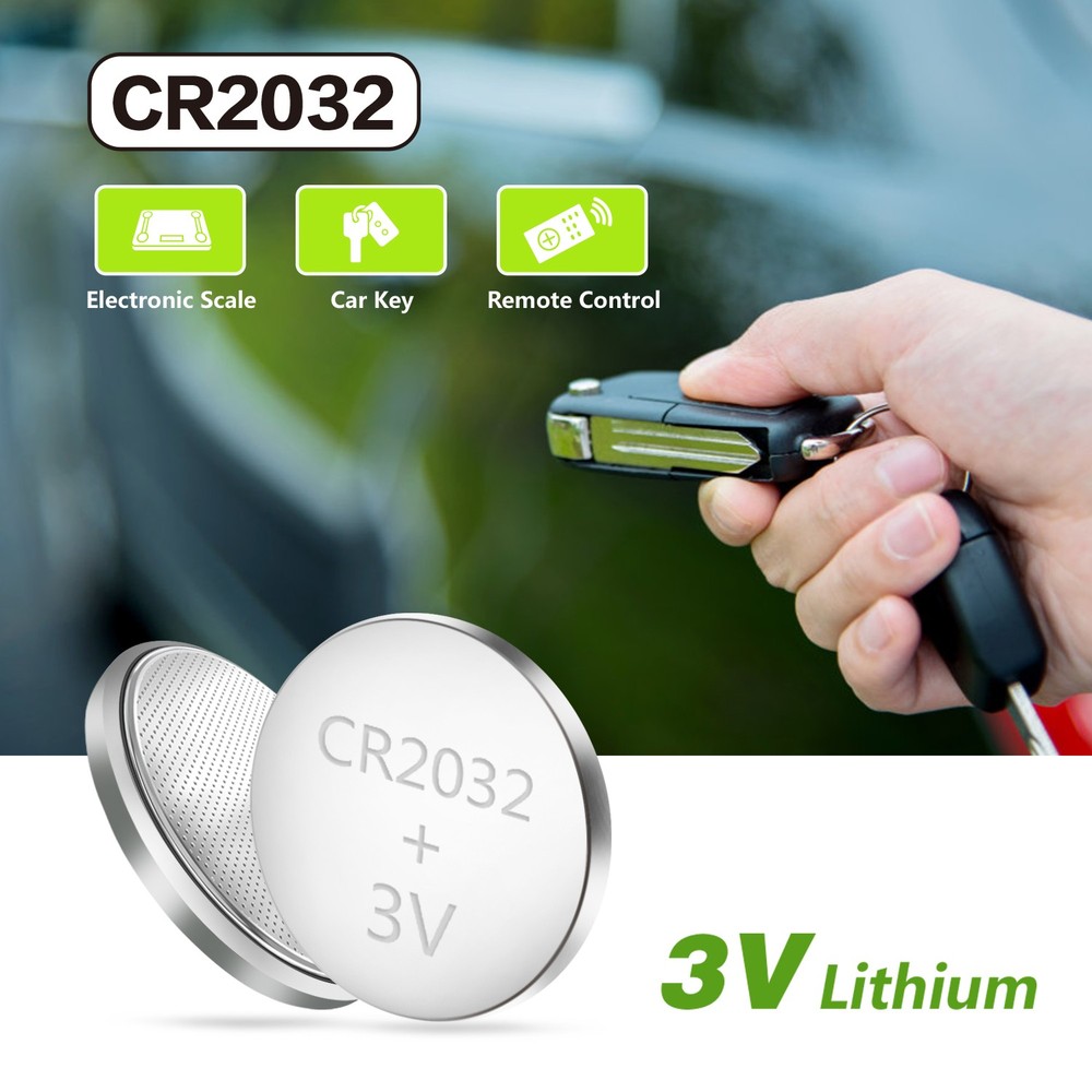 CR2032 3V-5B Knapcelle Batteri med 3 års producentgaranti