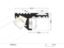 DIOFLEX Alu profil STEP10 C 2m 41,5x20,6mm