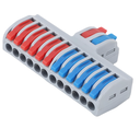 Skrueløs samlemuffe, 2-12 ledere, 250V, 32A