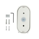V-Tac 6W LED Hvid Væglampe - Oval, Roterbar 350 Grader, IP65 Udendørs, 230V, Inkl. Lyskilde