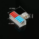 Skrueløs T samlemuffe - 2 til 8 ledere, 250V, 32A - godkendt til professionel brug