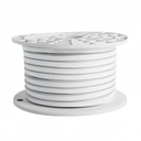 Hvid 8x16 CLIP-ON Neon Flex LED Strip - 9W pr. meter, IP67, 230V