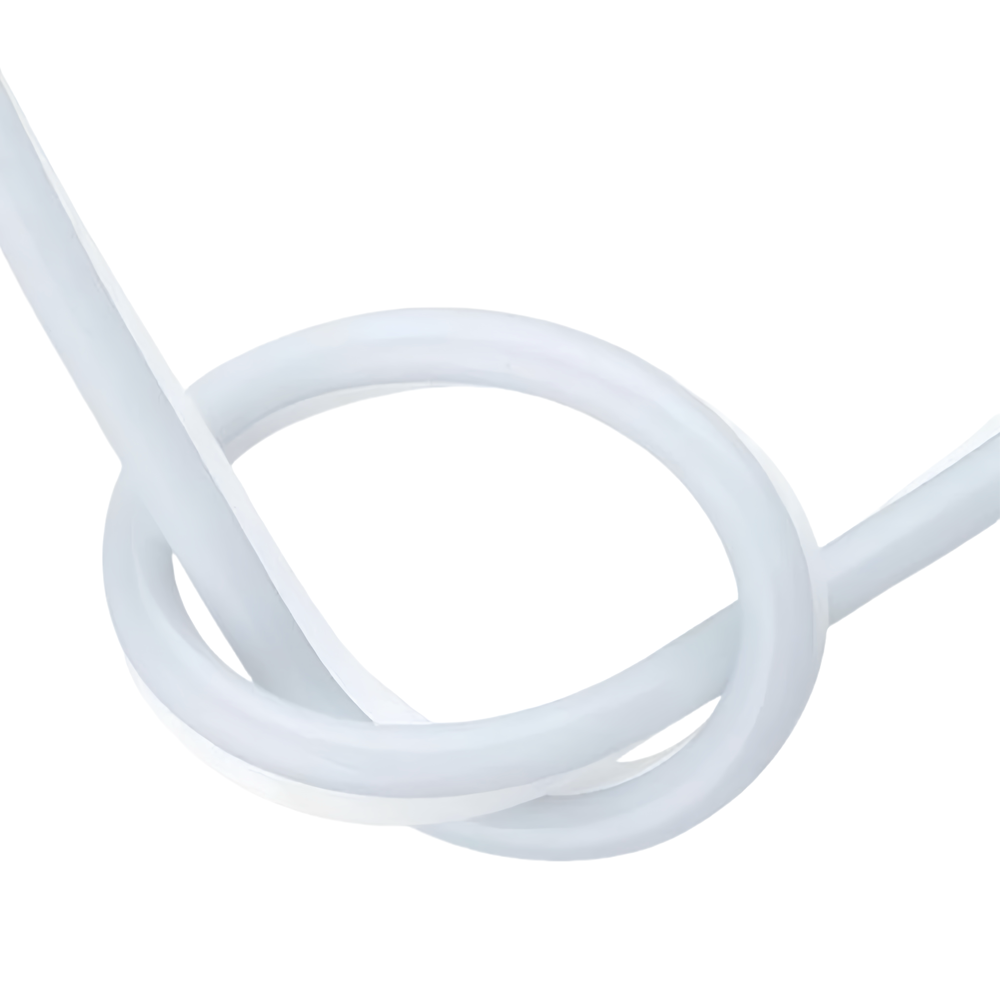 Hvid 8x16 CLIP-ON Neon Flex LED Strip - 9W pr. meter, IP67, 230V