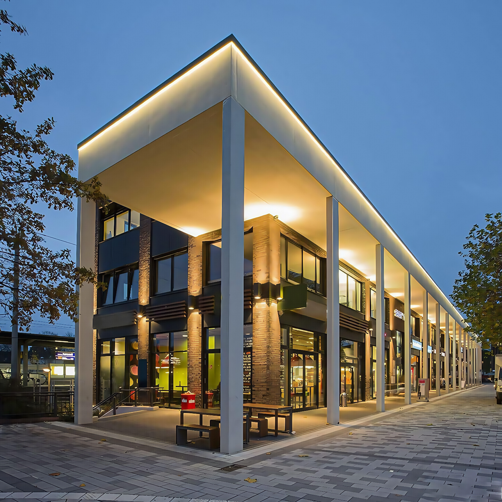 Hvid 8x16 CLIP-ON Neon Flex LED Strip - 9W pr. meter, IP67, 230V