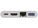 USB-C Multiport Adapter - HDMI, RJ45, USB 3.0, PD (0,15m)