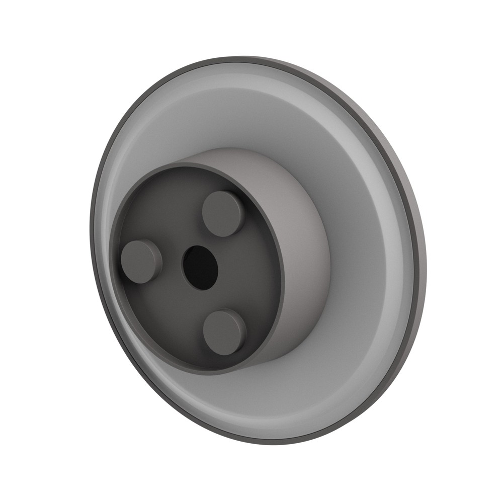 Grå rund facadelampe Piatta 12W med CCT 230V og IP44 beskyttelse, 180x47mm