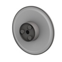 Grå runde facadelampe PIATTA 18W - CCT 230V, IP44, 250x47mm, 1800lm, RA80