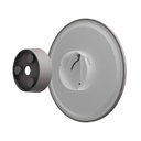 Grå runde facadelampe PIATTA 18W - CCT 230V, IP44, 250x47mm, 1800lm, RA80