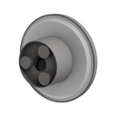 Grå Rund Facadelampe PIATTA 9W CCT 230V IP44 120x47mm - Effekt: 9W, Input: 230V, 700lm, RA80
