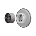 Grå Rund Facadelampe PIATTA 9W CCT 230V IP44 120x47mm - Effekt: 9W, Input: 230V, 700lm, RA80