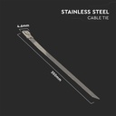 Rustfri Stål Kabelbindere 4,6*350 mm, 100 stk. (Pakke)