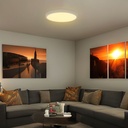 18W LED Loftsensor - Samsung Chip, 6500K, Rund, Hvid Ramme, IP44-godkendt
