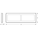 LK Fuga ramme CHOICE 68 2x2m vandret - transparent