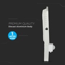 PIR-sensor projektør 50W med Samsung chip, 3000K, hvid hus - Professionel belysning til udendørs brug