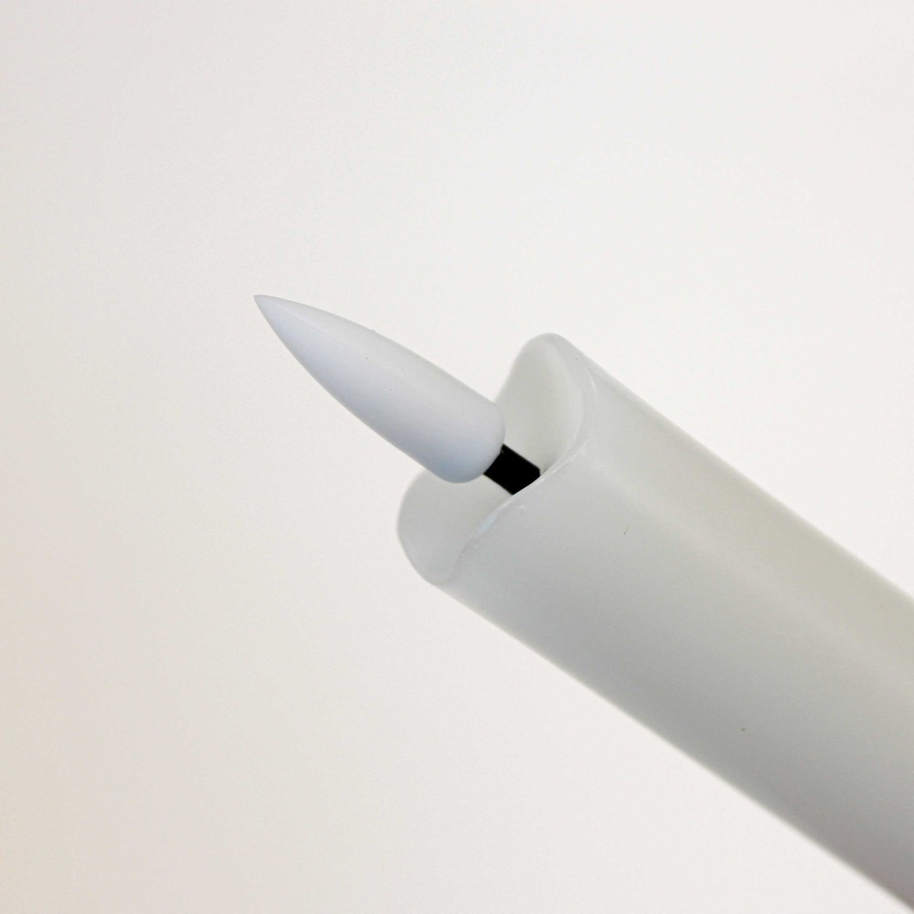 3-pak LED stearinlys med flammeeffekt, Ø2,2cm, Højde: 24,5cm, kronelys, fjernbetjening, timer, batteridrevet