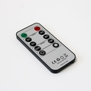 3-pak hvide LED stearinlys med flammeeffekt - Ø2,2cm, Højde: 24,5cm, stagelys, fjernbetjening, timer, batteridrevet