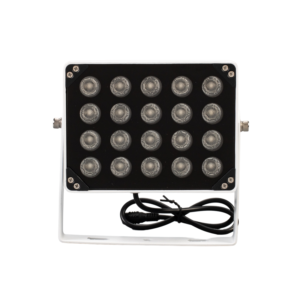 Infrarød 850nm LED projektør - 20W, IP65, 230V - Vejrbestandig og kraftfuld lyskilde til forskellige anvendelser