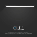 22W LED Ultra Tynd Magnetisk Skinnespot - Flood Light, 4000K, Sort Hus, 2500lm, RA80 - V-Tac Pro Serie, 3 Års Garanti