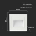 5W LED Trinlys - 3000K, hvid hus, effekt 5W, 380lm, RA80, IP65