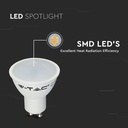 V-Tac 4,5W LED spotlampe - Erstatter 35W - 230V - GU10 fatning - 400lm - RA80