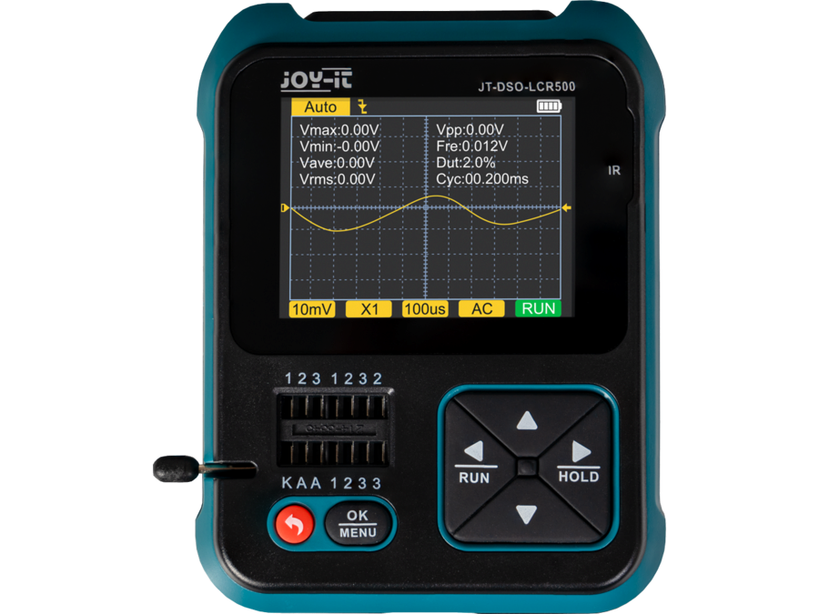 Digital oscilloskop and komponent tester