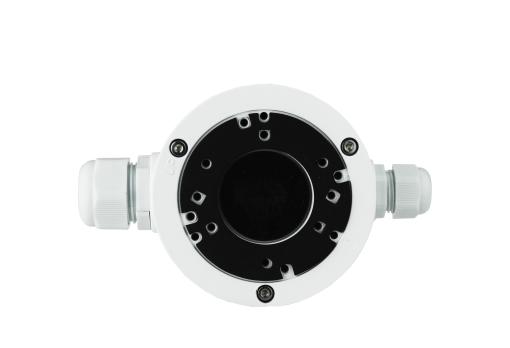 Monteringsdåse til CCTV kamera - Ø101x52mm, Hvid