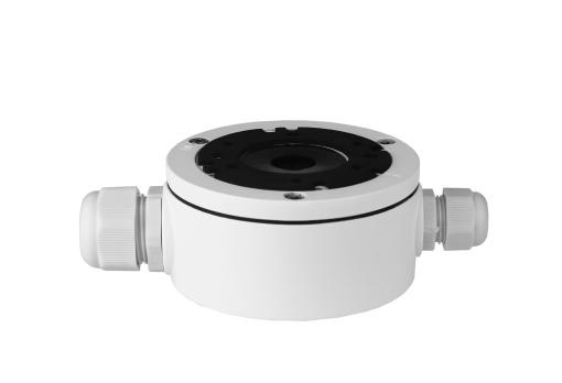 Monteringsdåse til CCTV kamera - Ø101x52mm, Hvid