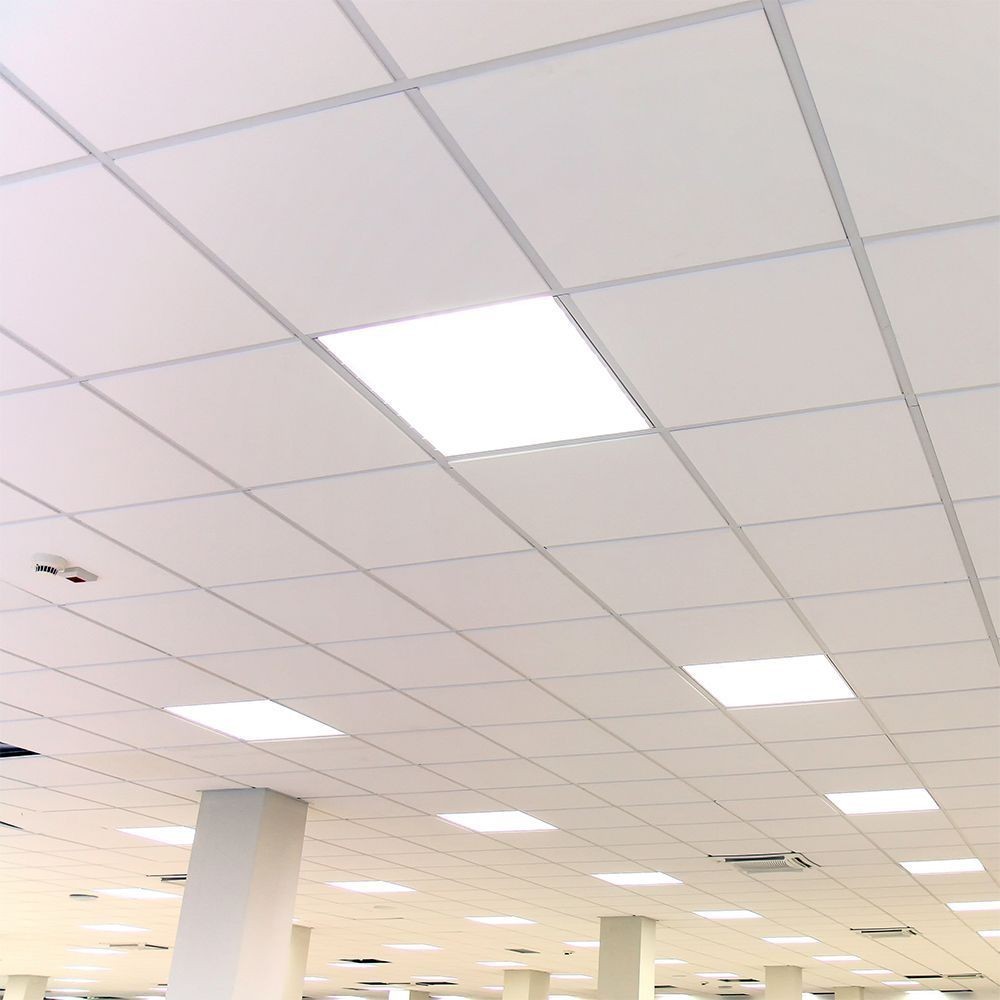 V-Tac 60x60 LED panel med bagbelyst kant - 25W, 180lm/w, hvid kant