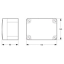 LK forgreningsdåse P-boks med membrannipler 193x121x87mm.IP55