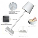 Candela LED bordlampe med trådløs opladning - Hvid, IP54, touch dæmpbar, inde/udendørs