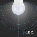 4.5W Plastik Pære E27 - G45, 3000K, 470lm, RA80 - Energibesparende LED lyspære til stor fatning E27, varmhvidt lys